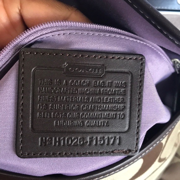 SOLDCOACH Beige/Brown Signature Jacquard Crossbody - Picture 8 of 8